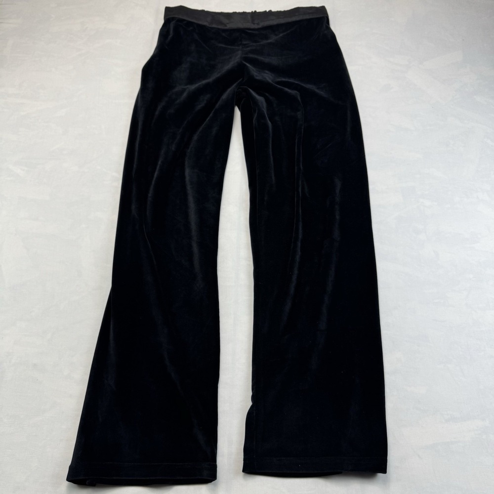 Jones New York Black Velvet Wide Leg Pants Women's Small